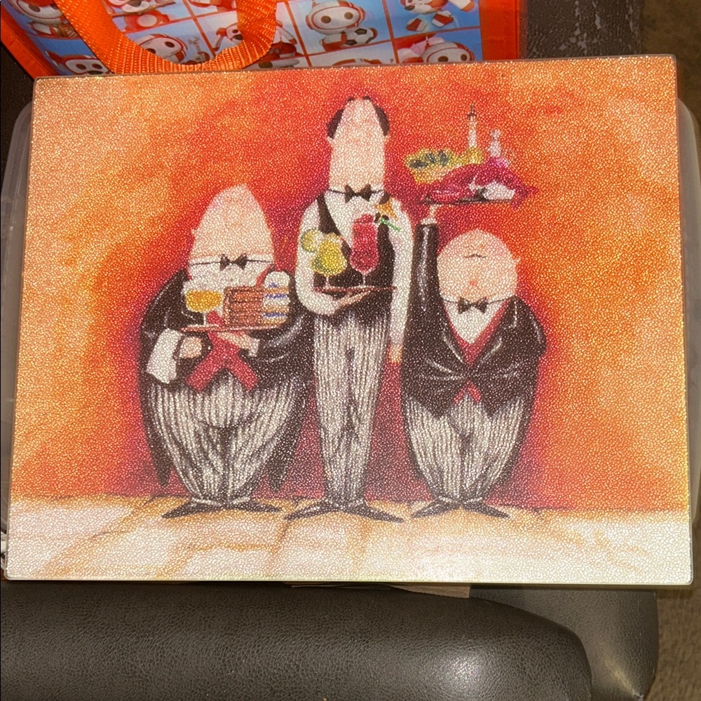 Whimsical Waiters Resin Breadboard